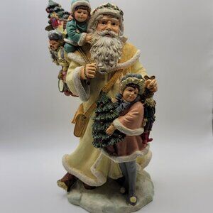Vintage Christmas Santa with Children